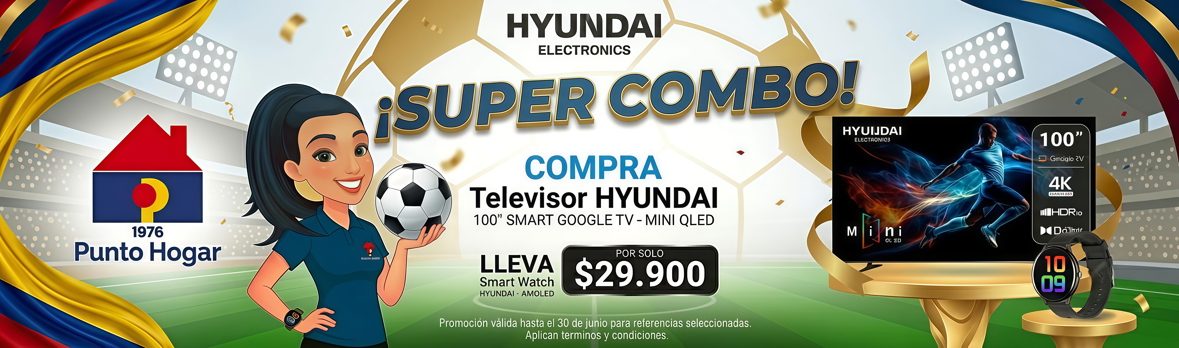 OFERTA TELEVISORES 100 HYUNDAI