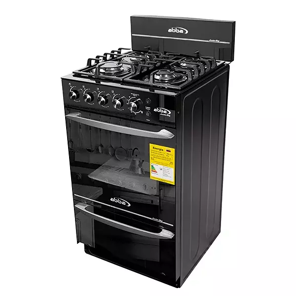 Estufa Abba Master Chef Ag203-4gt Gas 4 Puestos Asador Vidri