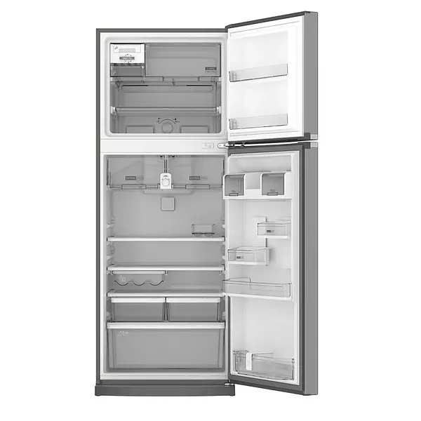 Nevera Whirlpool Top Mount Xpert Inverter Acero Inox Antifin