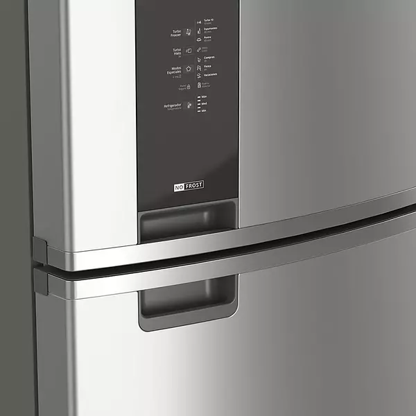 Nevera Whirlpool Top Mount Xpert Inverter Acero Inox Antifin