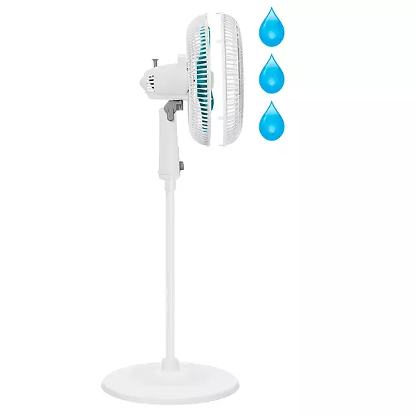 Ventilador Samurai Air Maxx Blanco Azul Pedestal 16"