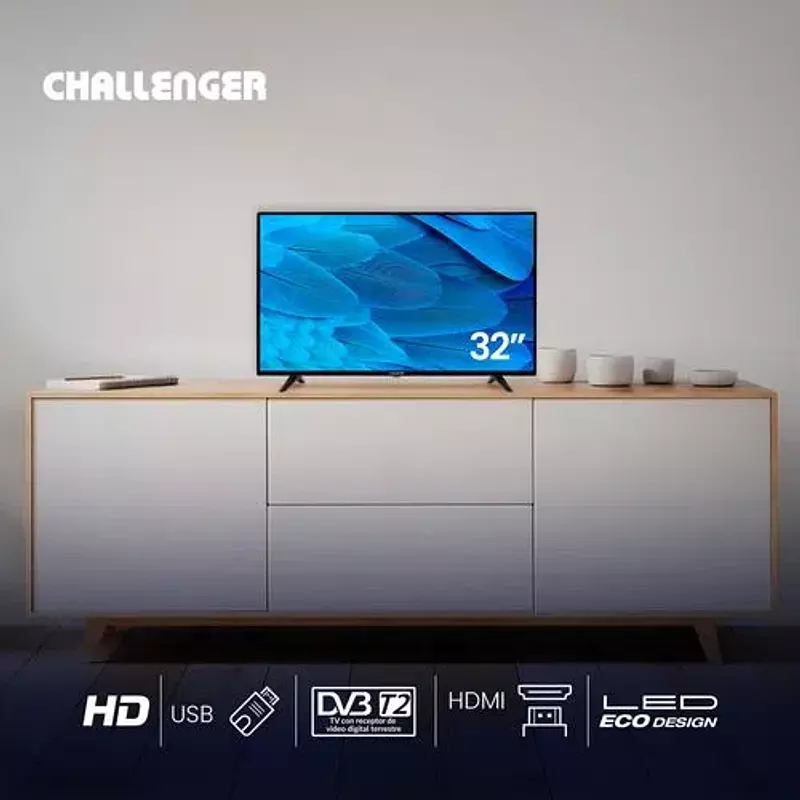 Televisor 32 Pulgadas Challenger Estandar HD - Challenger