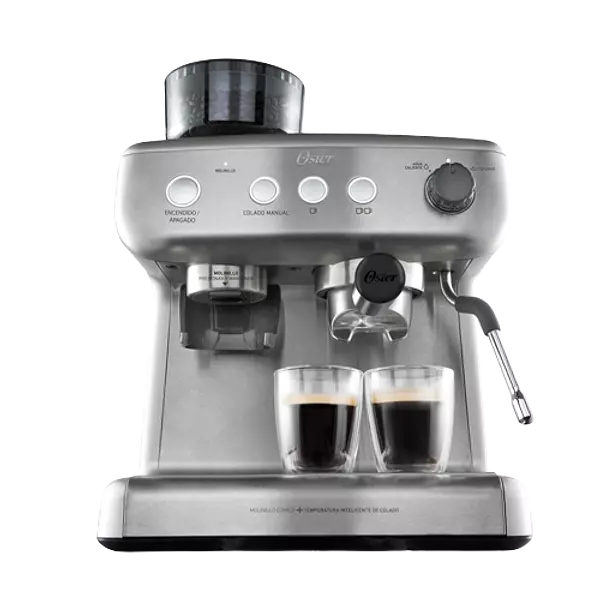 Cafetera Oster Expresso Molino Integrado Bvstem7300 Plateada