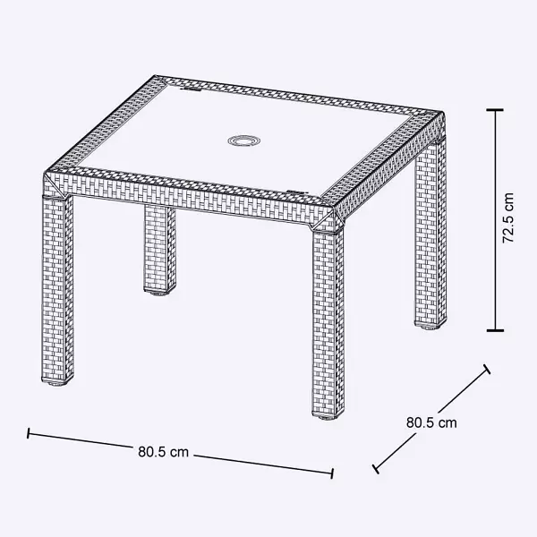 Mesa Rimax Eterna Taupe