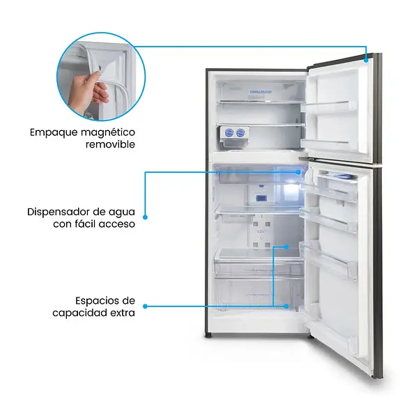 Nevera No Frost Challenger 390 Litros Brutos - Cr 390