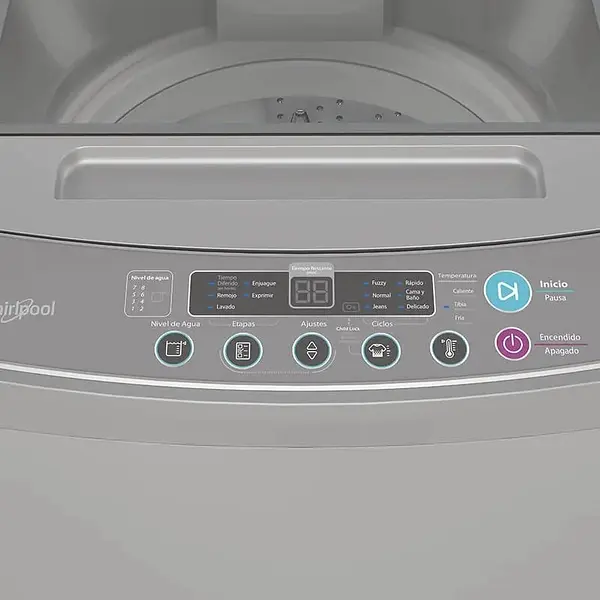 Lavadora Whirlpool 12 Kg Carga Superior Gris