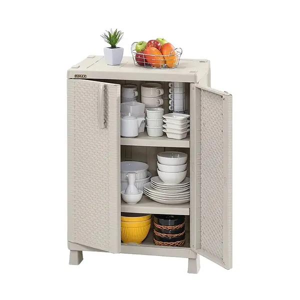 Armario Rimax Mediano Rattan Taupe