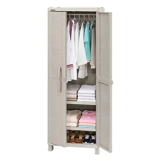 Armario Rimax Para Ropa Rattan Taupe