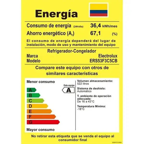 Nevecón Electrolux Nofrost 522l Inverter