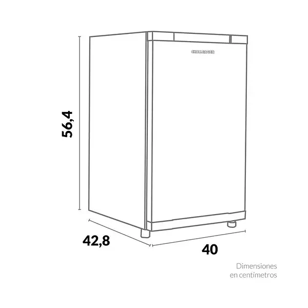 Minibar Challenger 35 Litros Brutos - Negro - Cr 079