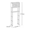 Estante Rimax Organizador Con Puerta Para Baño Gris Hielo