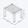 Mesa Rimax De Centro Rectangular Barú Wengue