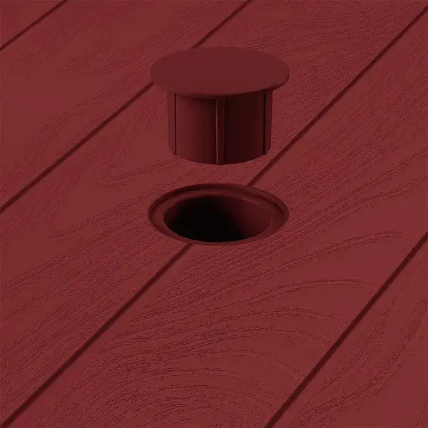 Mesa Rimax Baru 4 Puestos Rojo Merlot