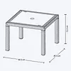 Mesa Rimax Eterna Negro