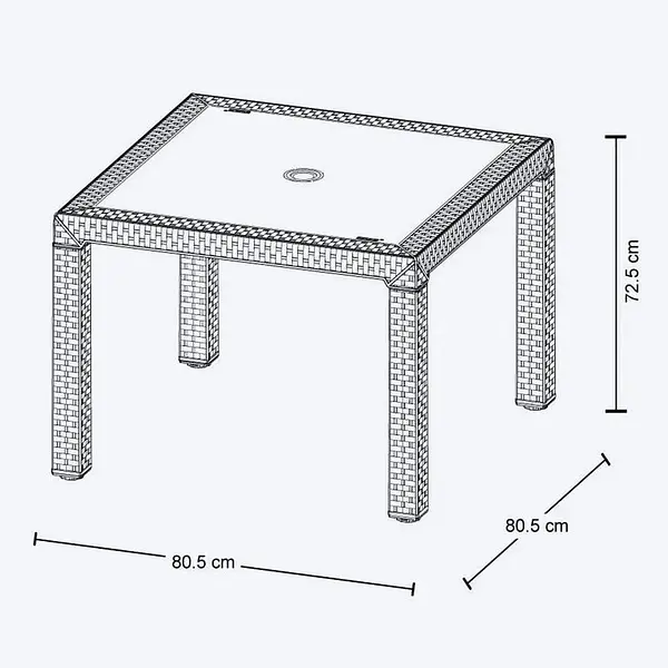 Mesa Rimax Eterna Negro