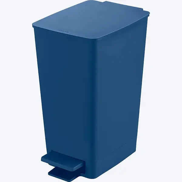 Basurero Pedal Slim 8 Litros Azul Petroleo