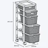 Cajonero Rimax Rattan 2p 3p Taupe
