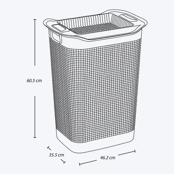 Cesta Rimax Ropa Linium Blanco