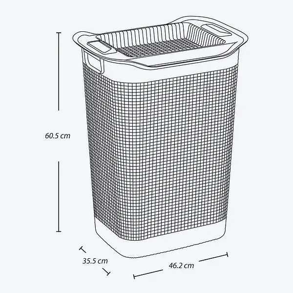Cesta Rimax Ropa Linium Gris Hielo