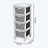 Cajonero Rimax Fique 4 Gavetas Avent