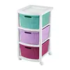 Cajonero Rimax Apariencia Rattan 3 Gavetas