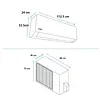 Aire Acondicionado Inverter 220v 24000 Btu Blanco Mabe