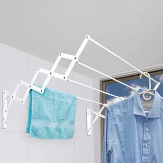 Tendedero Pared 4 Tubos 80cm 15 Kilos Eco Blanco