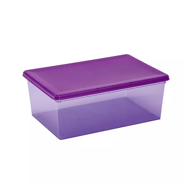 Caja Multiusos Ultraviana 12 Litros Morado Traslucido