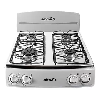 Estufa Abba Gas/Mesa 4 Pts Mesa Recta Inox. Torre St400-5n G