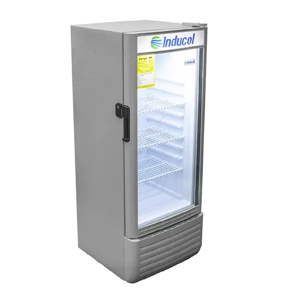 Vitrina Vertical Puerta Vidrio 152bl Inducol